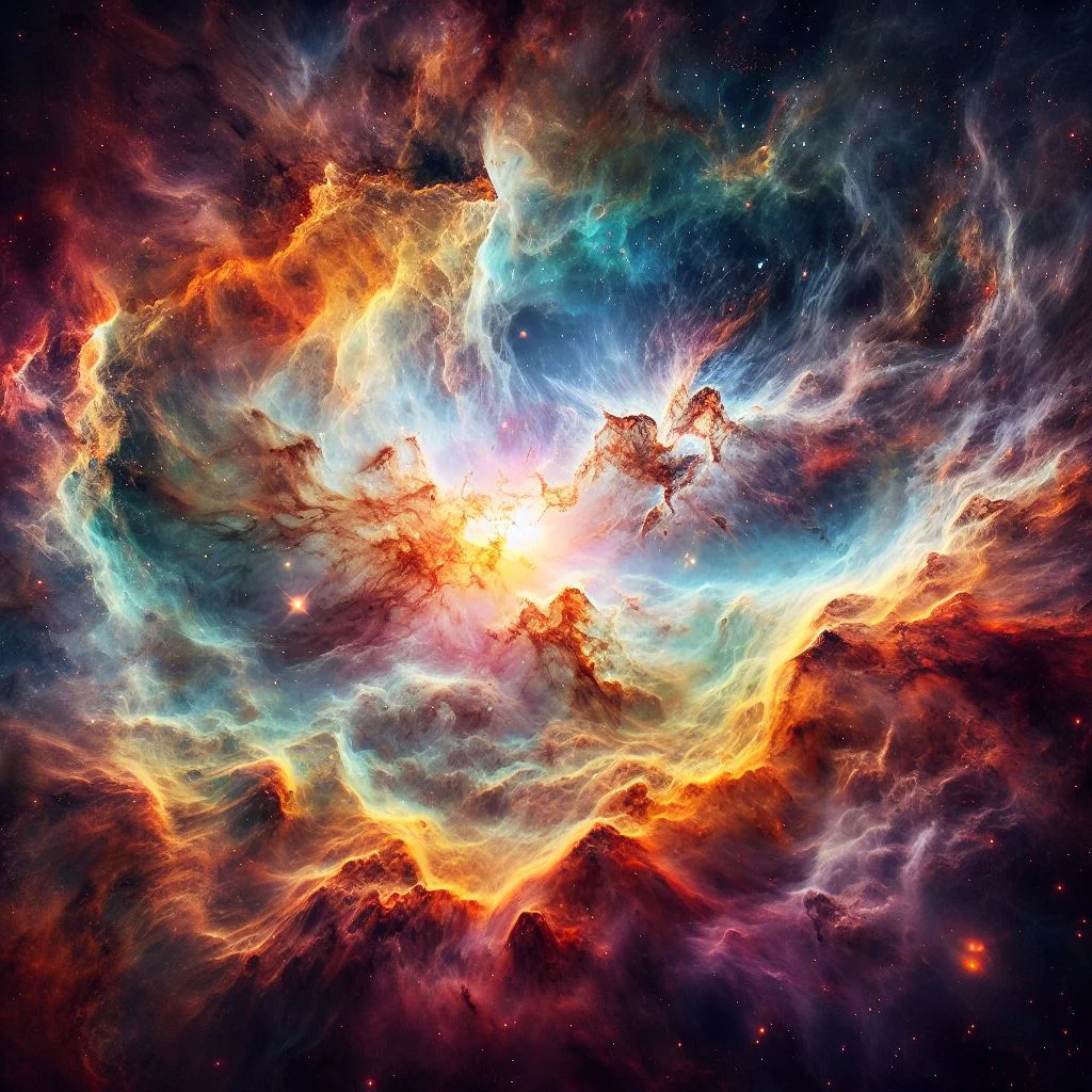 Galactic Flame Ballet | Realistic Nebula Space Art | LoveSpaceArt