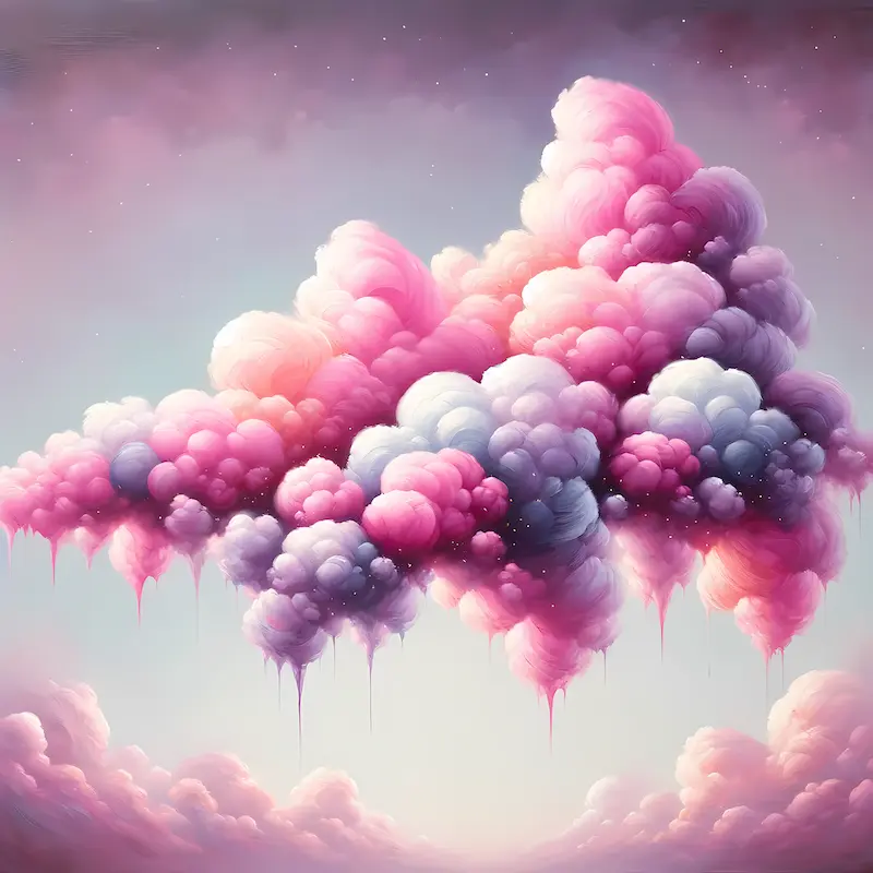 Candy Floss Clouds | Surreal Space Art Print | LoveSpaceArt 800