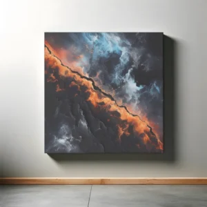 Confluence of Ice and Fire | Abstract Space Art | LoveSpaceArt