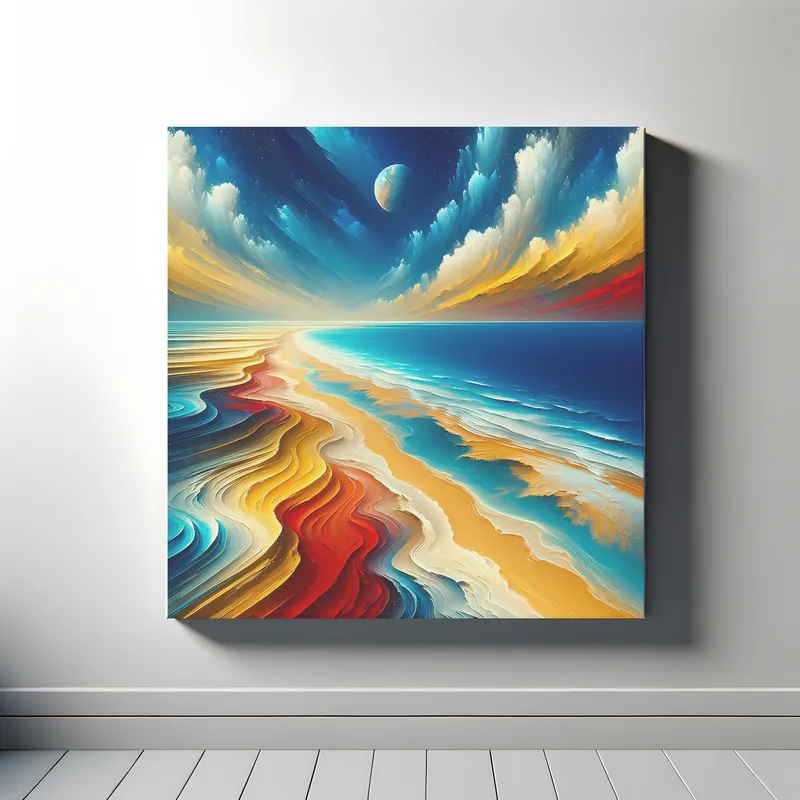 Ethereal Shores of Distant Tides | Abstract Space Art | LoveSpaceArt