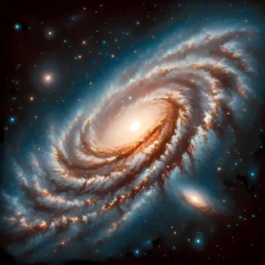 Galactic Spiral Symphony | Realistic Galaxy Space Art Print | LoveSpaceArt