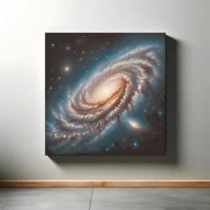 Galactic Spiral Symphony | Realistic Galaxy Space Art Print | LoveSpaceArt