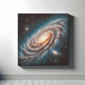 Galactic Spiral Symphony | Realistic Galaxy Space Art Print | LoveSpaceArt