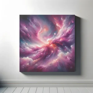 Nebulous Pink Clouds | Abstract Nebula Space Art Print | LoveSpaceArt