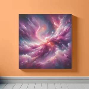 Nebulous Pink Clouds | Abstract Nebula Space Art Print | LoveSpaceArt