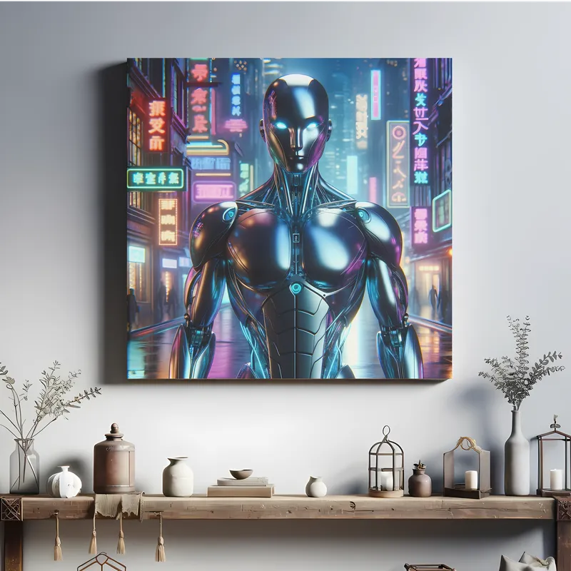 Neon Synthetic Dreams | CyberPunk Space Art Print | LoveSpaceArt