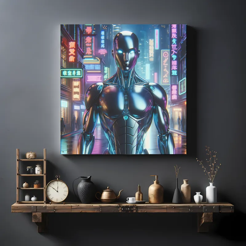 Neon Synthetic Dreams | CyberPunk Space Art Print | LoveSpaceArt