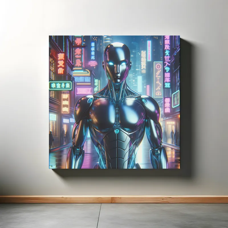 Neon Synthetic Dreams | CyberPunk Space Art Print | LoveSpaceArt