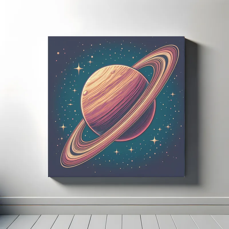 Solo Planet Harmony | Retro Space Art | LoveSpaceArt