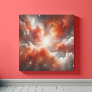 Stellar Radiance Burst | Realistic Nebula Space Art Print | LoveSpaceArt