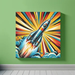 Blast Off Brilliance | Pop Art Space Art Print | LoveSpaceArt