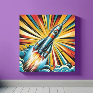 Blast Off Brilliance | Pop Art Space Art Print | LoveSpaceArt