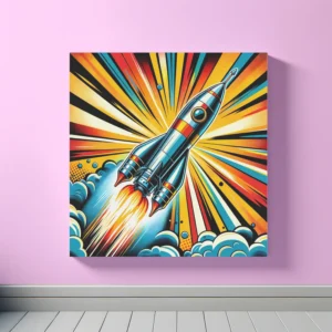 Blast Off Brilliance | Pop Art Space Art Print | LoveSpaceArt