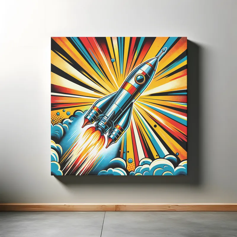 Blast Off Brilliance | Pop Art Space Art Print | LoveSpaceArt