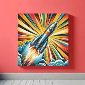 Blast Off Brilliance | Pop Art Space Art Print | LoveSpaceArt