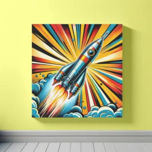 Blast Off Brilliance | Pop Art Space Art Print | LoveSpaceArt