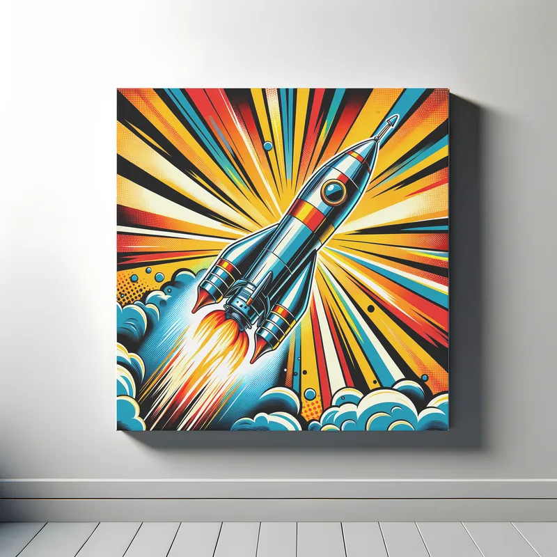 Blast Off Brilliance | Pop Art Space Art Print | LoveSpaceArt