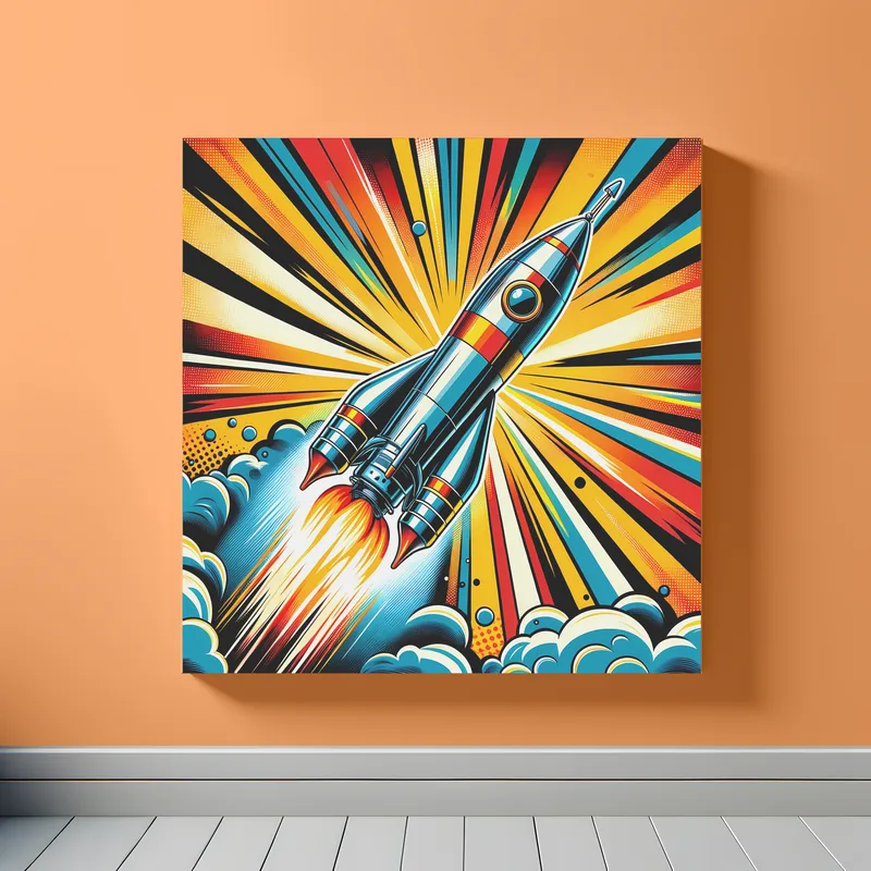 Blast Off Brilliance | Pop Art Space Art Print | LoveSpaceArt