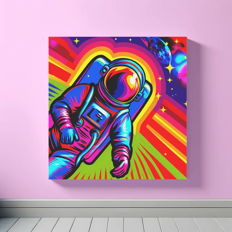 Cosmic Astro Runner | Pop Art Space Art Print | LoveSpaceArt