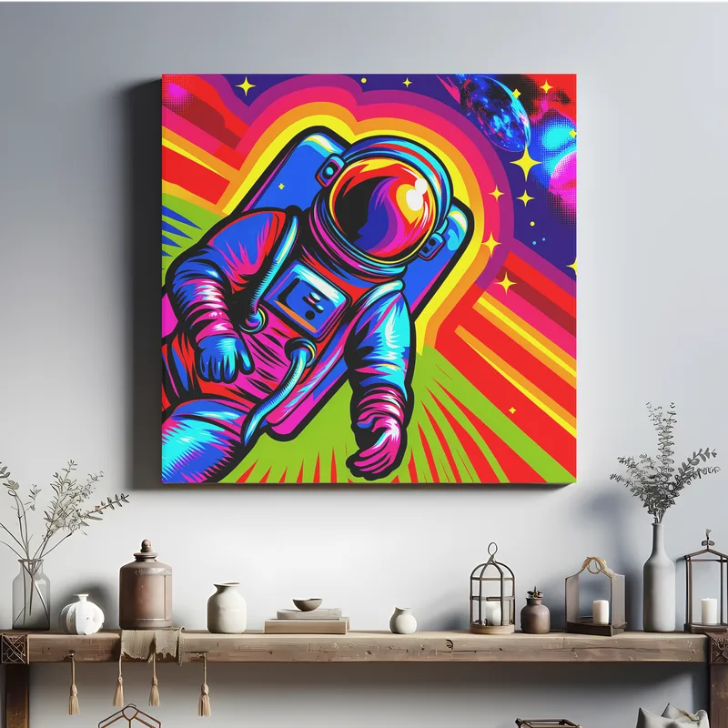 Cosmic Astro Runner | Pop Art Space Art Print | LoveSpaceArt