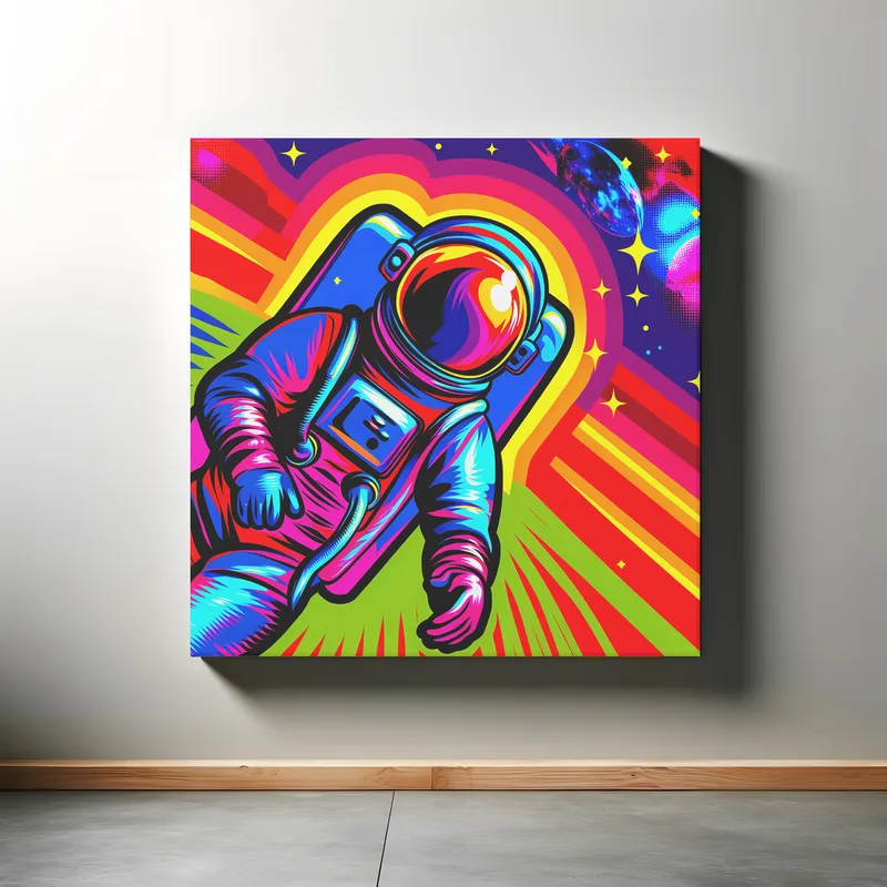 Cosmic Astro Runner | Pop Art Space Art Print | LoveSpaceArt