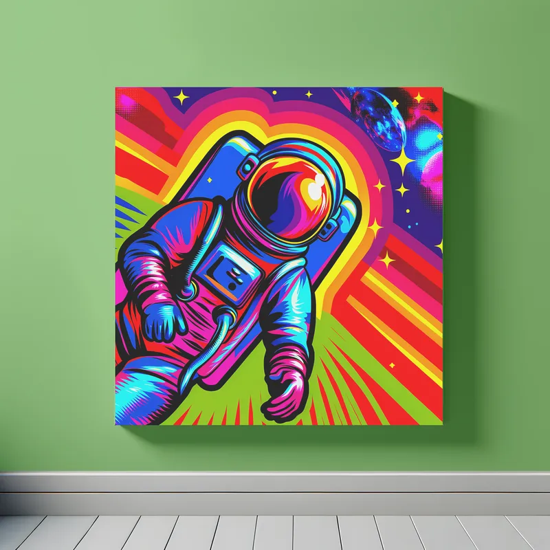 Cosmic Astro Runner | Pop Art Space Art Print | LoveSpaceArt