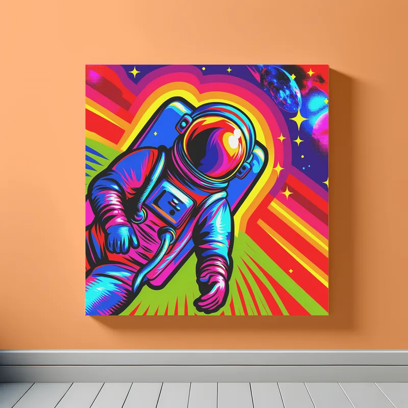 Cosmic Astro Runner | Pop Art Space Art Print | LoveSpaceArt