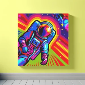 Cosmic Astro Runner | Pop Art Space Art Print | LoveSpaceArt