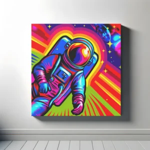 Cosmic Astro Runner | Pop Art Space Art Print | LoveSpaceArt