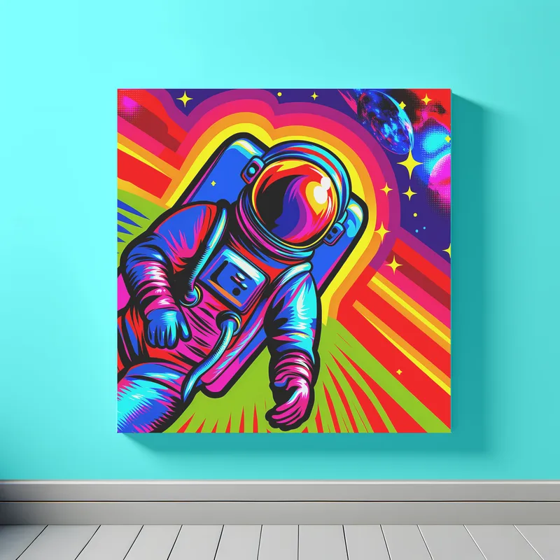 Cosmic Astro Runner | Pop Art Space Art Print | LoveSpaceArt