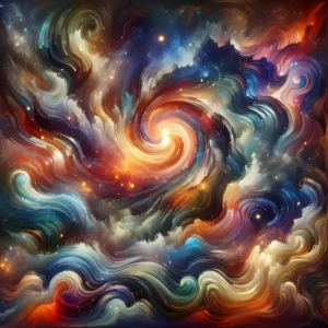 Cosmic Vortex Harmony | Abstract Space Art Print | LoveSpaceArt