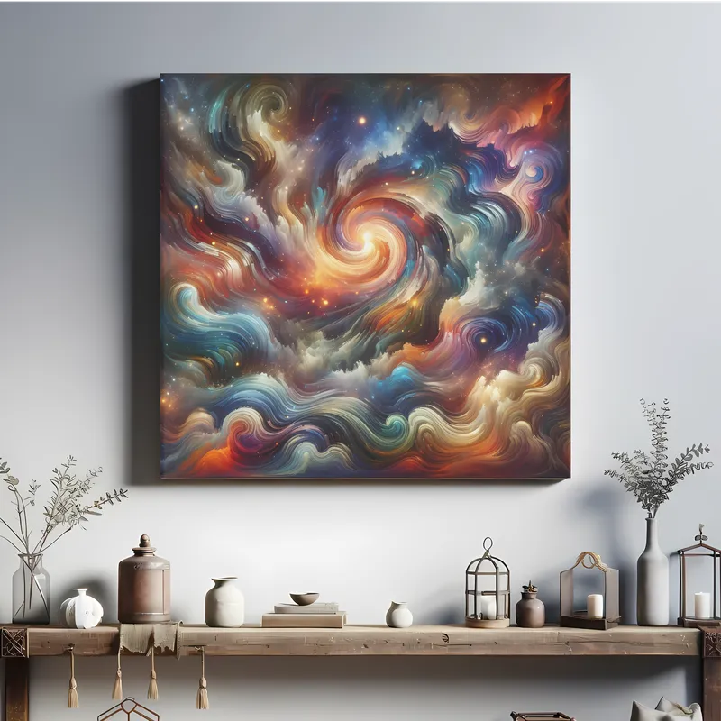 Cosmic Vortex Harmony | Abstract Space Art Print | LoveSpaceArt