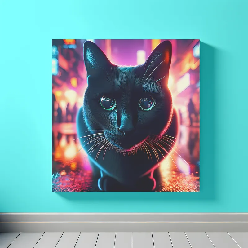 Cyberpunk Whiskers | Surreal Space Art Print | LoveSpaceArt