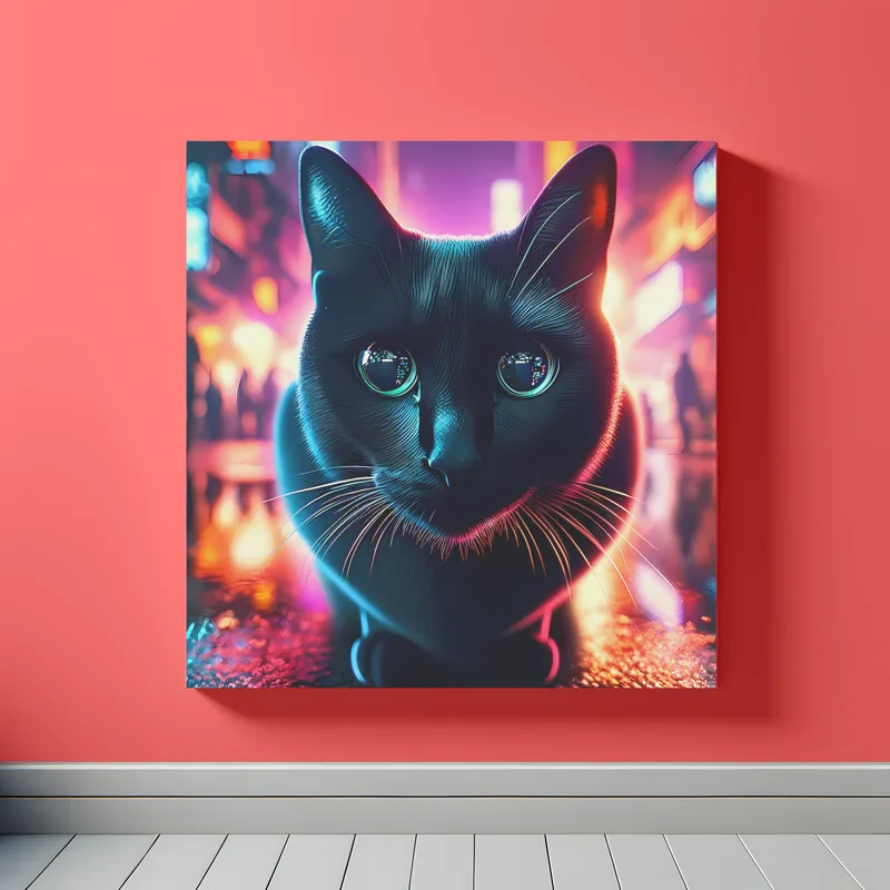 Cyberpunk Whiskers | Surreal Space Art Print | LoveSpaceArt