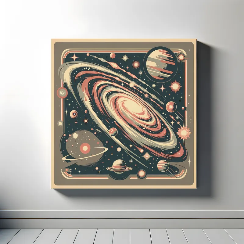 Galactic Retro Reverie | Retro Space Art Prints | LoveSpaceArt