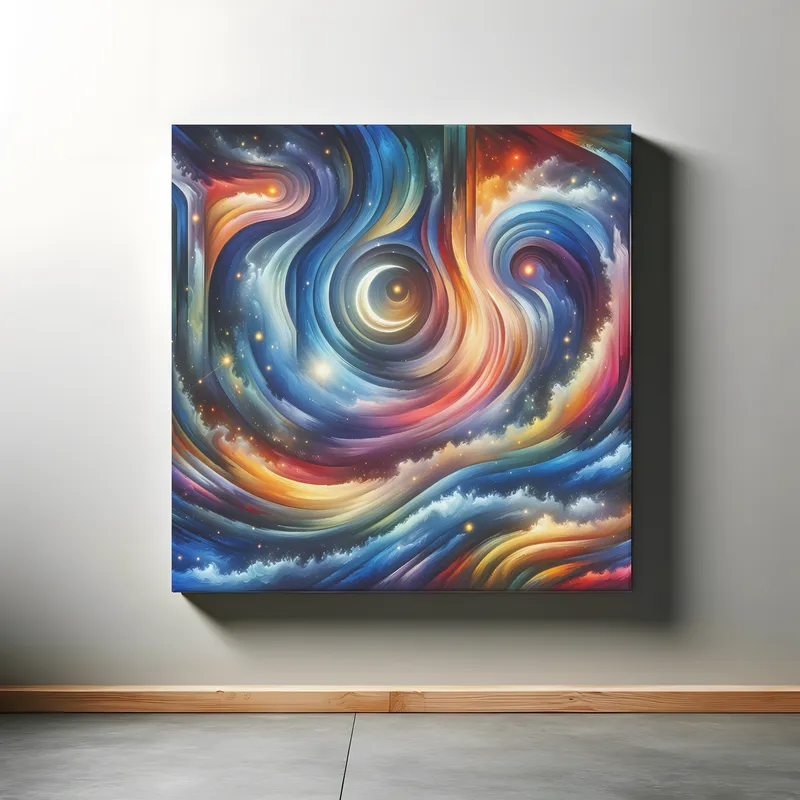 Galactic Serenity Cascade | Abstract Space Art Print | LoveSpaceArt