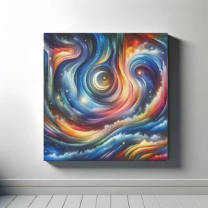 Galactic Serenity Cascade | Abstract Space Art Print | LoveSpaceArt