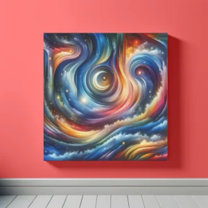 Galactic Serenity Cascade | Abstract Space Art Print | LoveSpaceArt