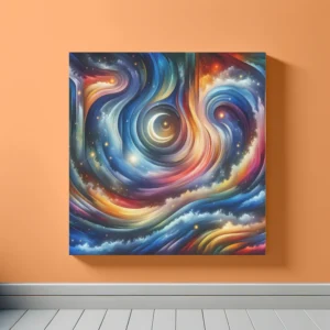 Galactic Serenity Cascade | Abstract Space Art Print | LoveSpaceArt