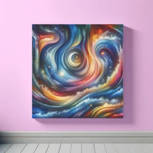 Galactic Serenity Cascade | Abstract Space Art Print | LoveSpaceArt