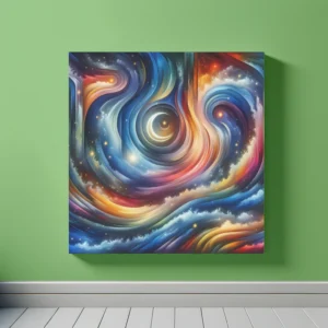 Galactic Serenity Cascade | Abstract Space Art Print | LoveSpaceArt