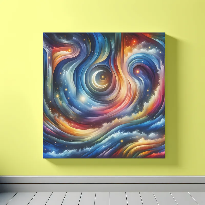 Galactic Serenity Cascade | Abstract Space Art Print | LoveSpaceArt