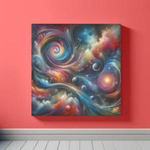 Orbital Echoes Canvas | Abstract Space Art Print | LoveSpaceArt