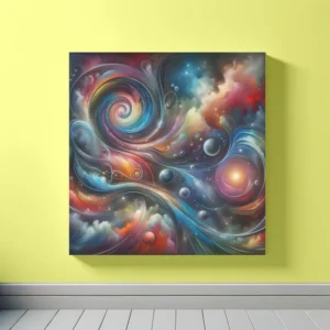 Orbital Echoes Canvas | Abstract Space Art Print | LoveSpaceArt