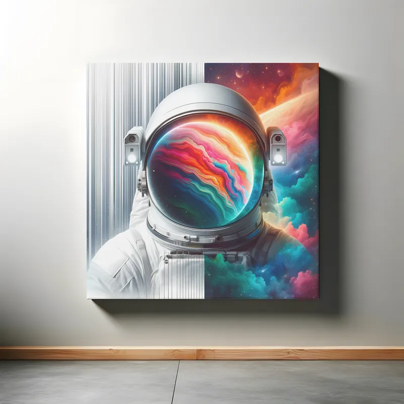 Reflections of a Cosmic Journey | Surreal Space Art Print | LoveSpaceArt