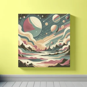 Retro Cosmic Vista | Retro Space Art Prints | LoveSpaceArt