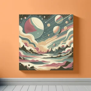 Retro Cosmic Vista | Retro Space Art Prints | LoveSpaceArt