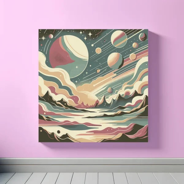 Retro Cosmic Vista | Retro Space Art Prints | LoveSpaceArt