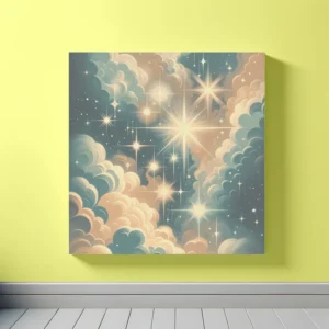 Starry Nostalgia – Retro Celestial Elegance | Retro Space Art Prints | LoveSpaceArt