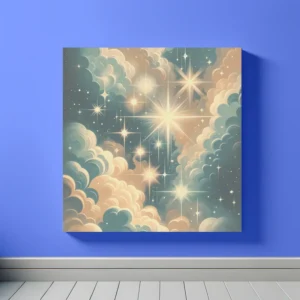 Starry Nostalgia – Retro Celestial Elegance | Retro Space Art Prints | LoveSpaceArt